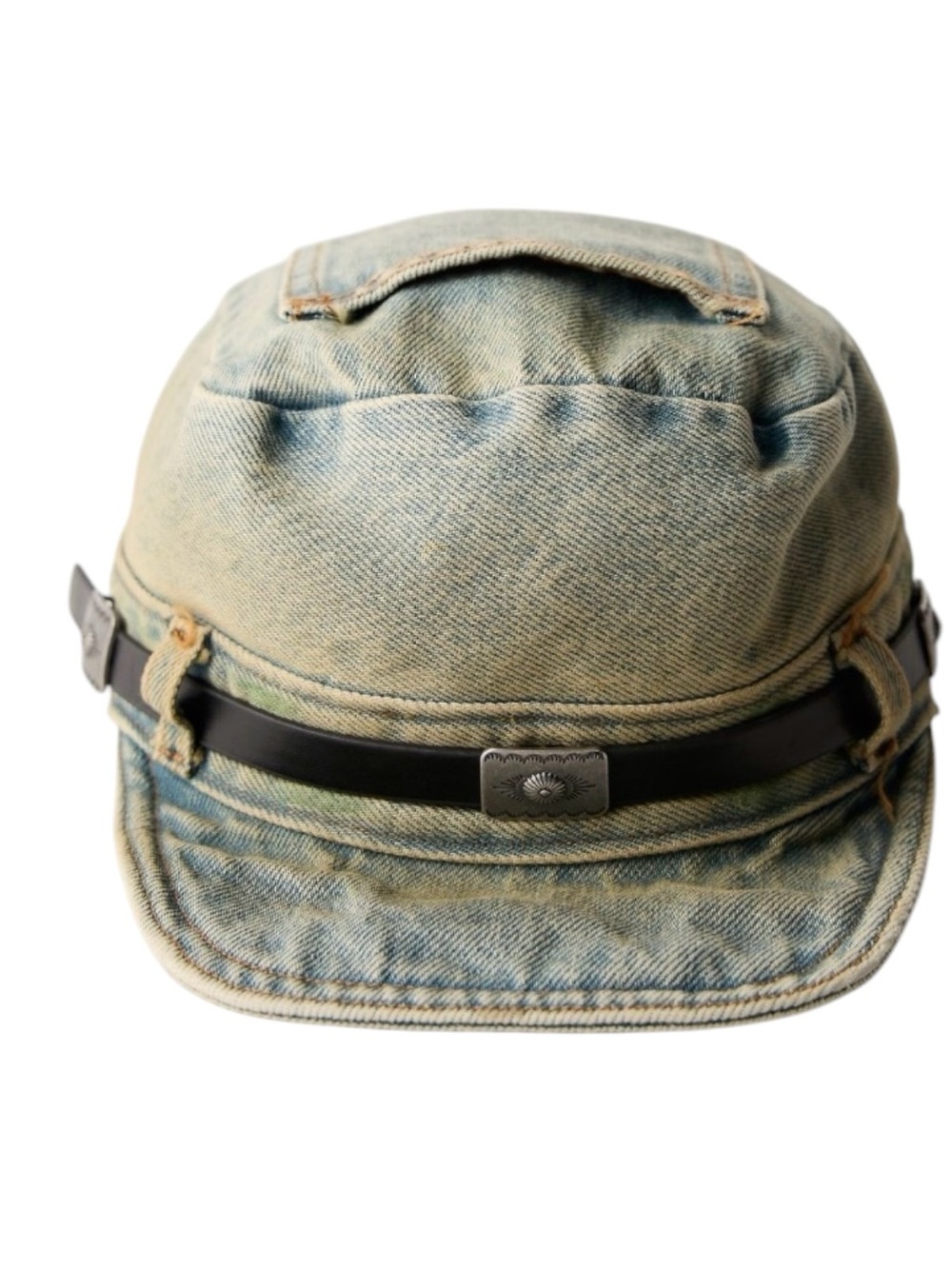 Free People Washed Denim Cadet Hat NWT $58 - Picture 6 of 8